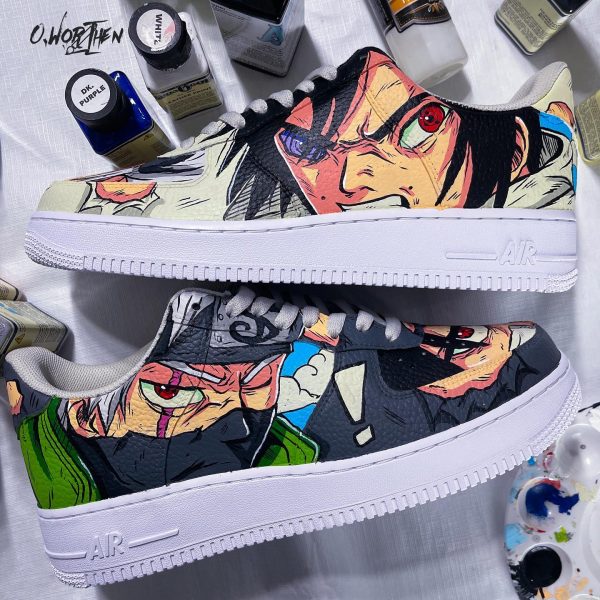 Kakashi vs Sasuke Custom Air Force 1