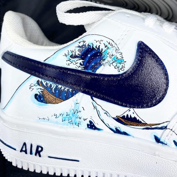 Kanagawa Wave Art Custom Air Force 1