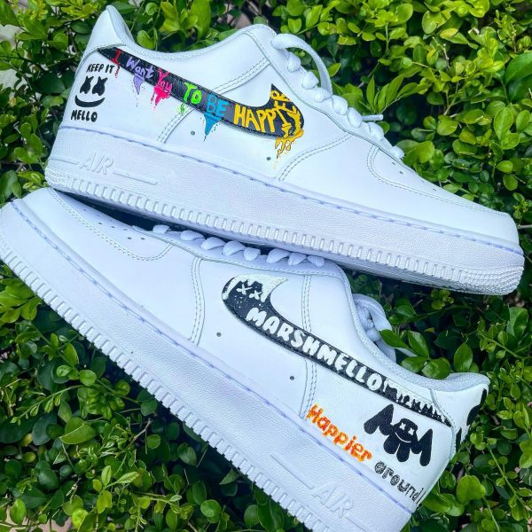 Keep It Mello Painted Custom Air Force 1