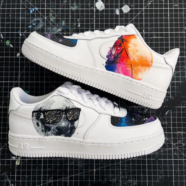 Kid Cudi Painted Custom Air Force 1