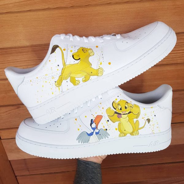 King Lion Painting Custom Air Force 1