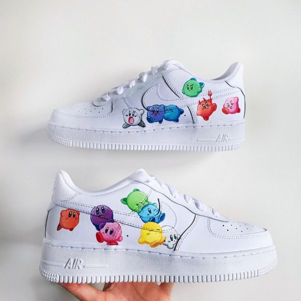 Kirbys Hand Painted Custom Air Force 1