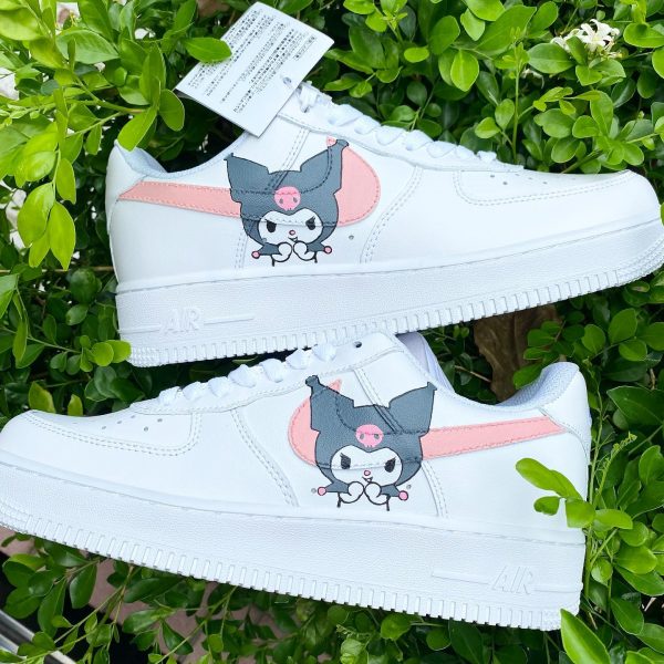 Kuromi Hand Painted Custom Air Force 1