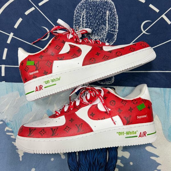 LV Supreme OW Custom Air Force 1