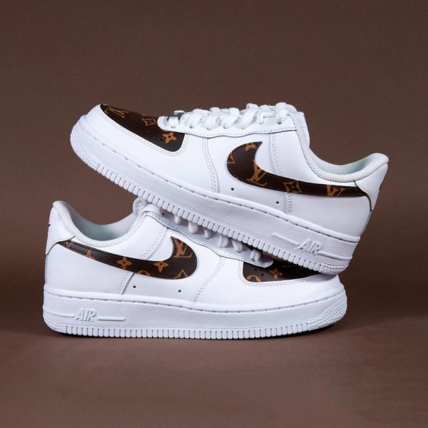 Creative LV Brown Custom Air Force 1