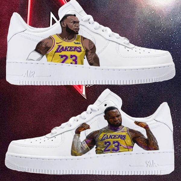 Lebron James Handpainted Custom Air Force 1