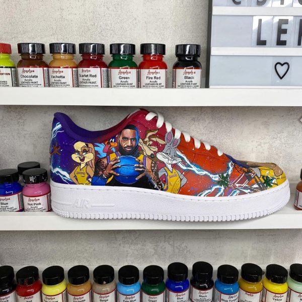 Lebron James Art Custom Air Force 1