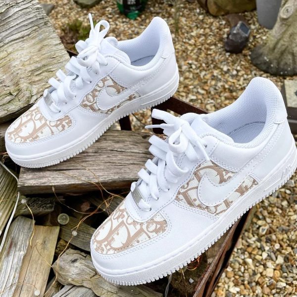 Dior Light Brown Custom Air Force 1