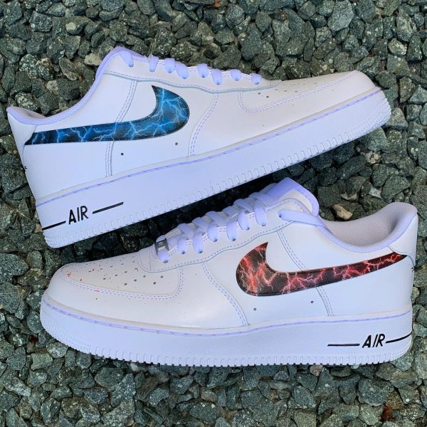 Lightning Swoosh Custom Air Force 1