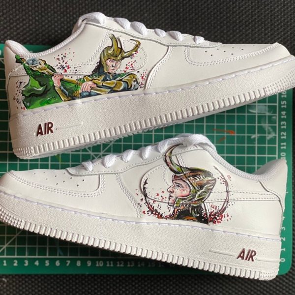 Loki Hand Painting Custom Air Force 1