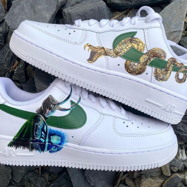 Loki Hand Painted Custom Air Force 1