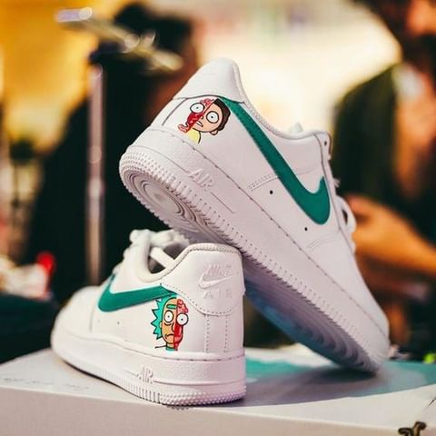 Rick and Morty 67 Custom Air Force 1