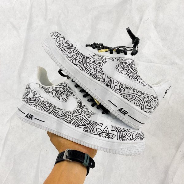 Mandala Hand Painted Custom Air Force 1