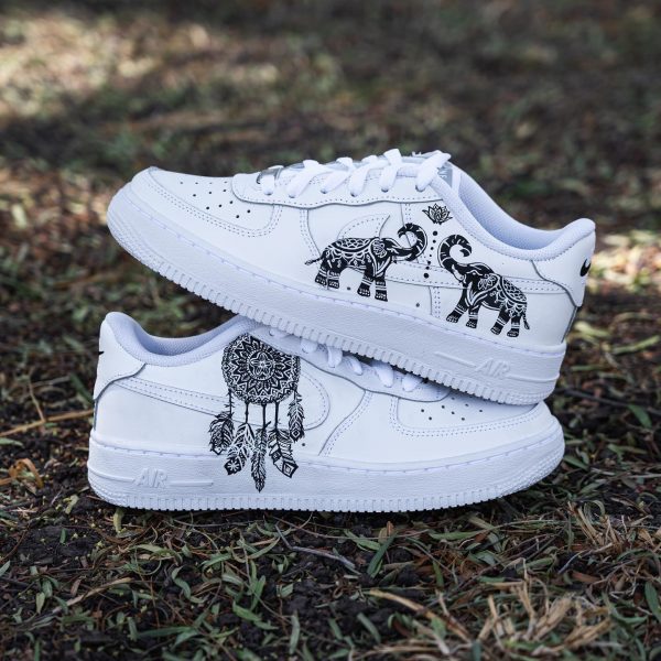 Mandala Painted Custom Air Force 1