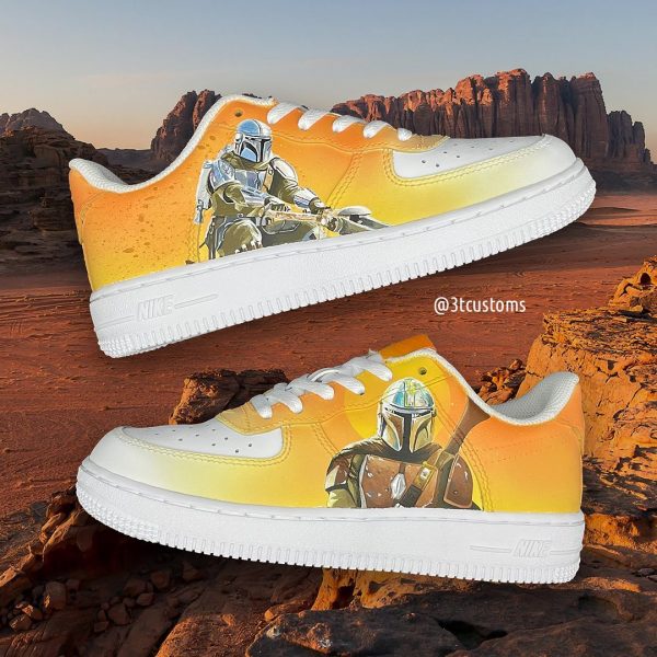 Mandalorian Painted Custom Air Force 1