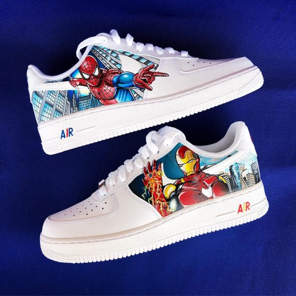 Painted Marvel Custom Air Force 1