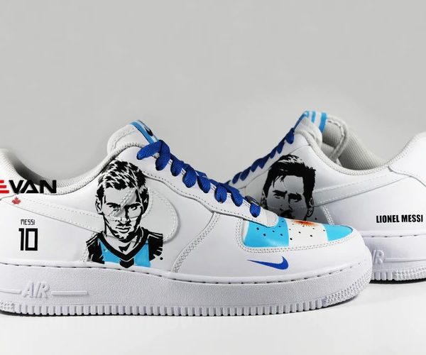 Messi Painted Custom Air Force 1