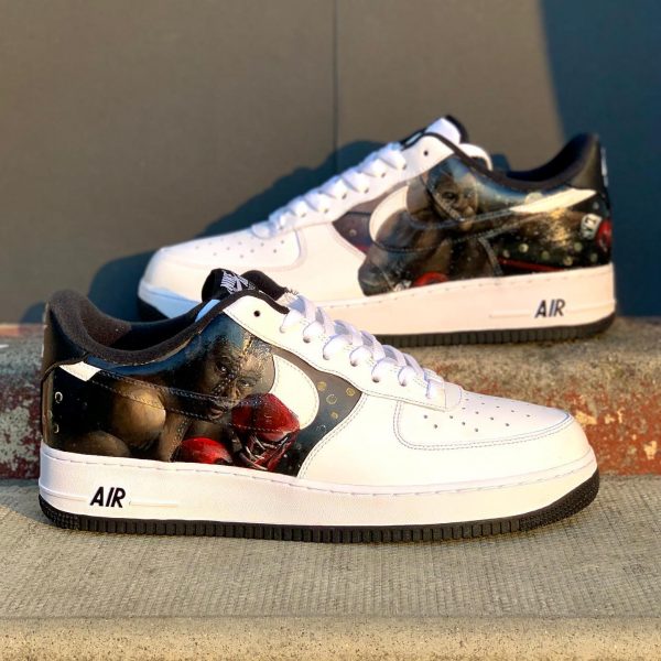 Mike Tyson Painted Custom Air Force 1