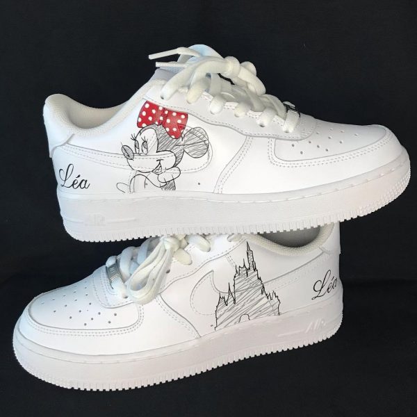 Minnie Mouse Painted Custom Air Force 1