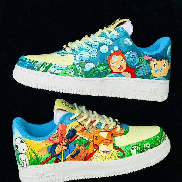 Mononoke x Ponyo Custom Air Force 1