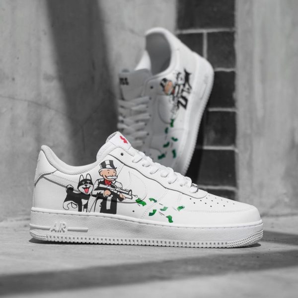 Hand Painted Monopoly Custom Air Force 1