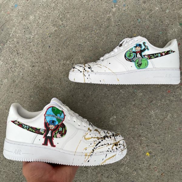 Painted Monopoly Game Custom Air Force 1