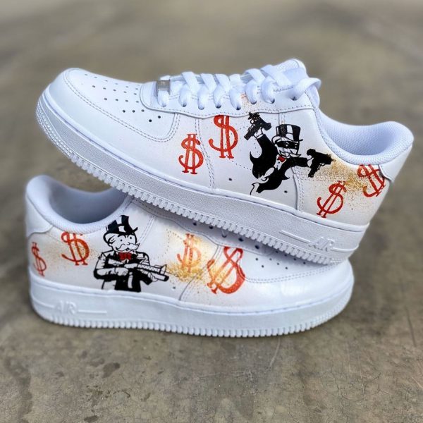 Monopoly Painted Custom Air Force 1