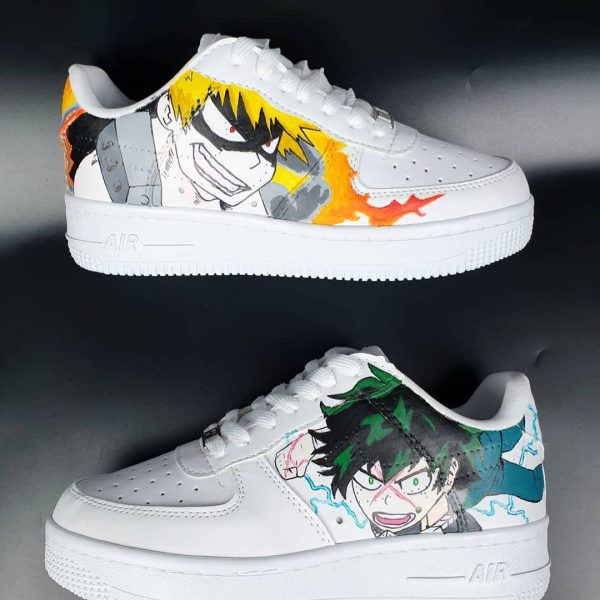 Midoriya and Bakugo Creative Custom Air Force 1