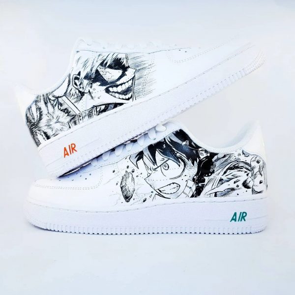 Deku ft Bakugo Custom Air Force 1