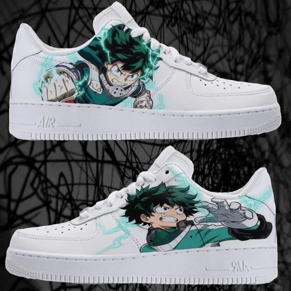 Izuki Midoriya Painted Custom Air Force 1