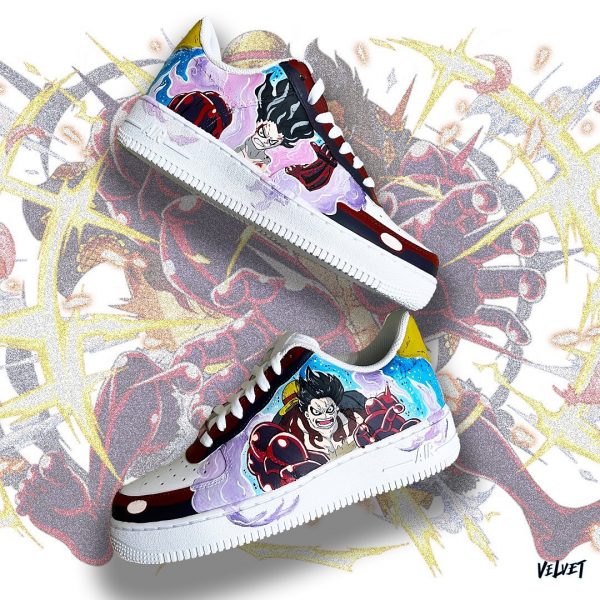 Luffy Anime Design Custom Air Force 1