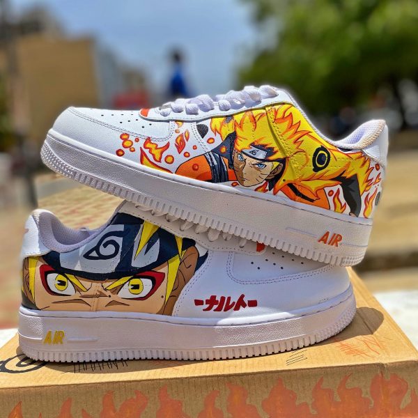 Painted Naruto Anime Custom Air Force 1