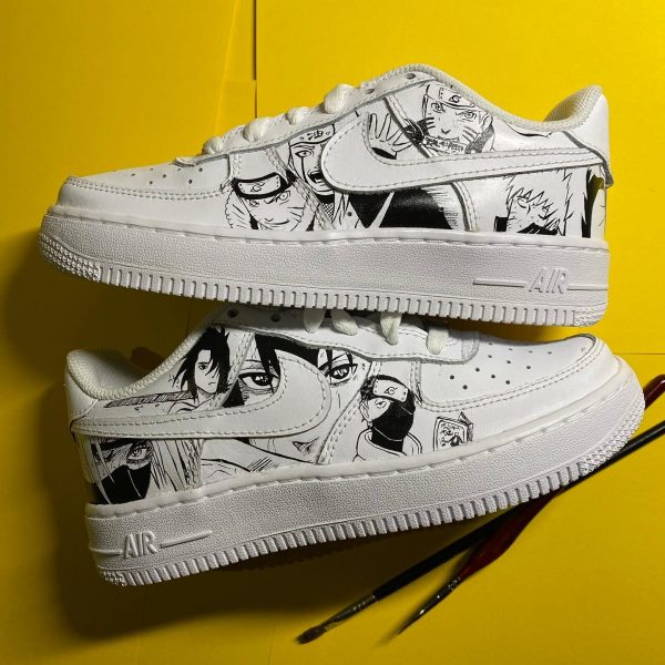 Naruto Shippuden Painted Custom Air Force 1