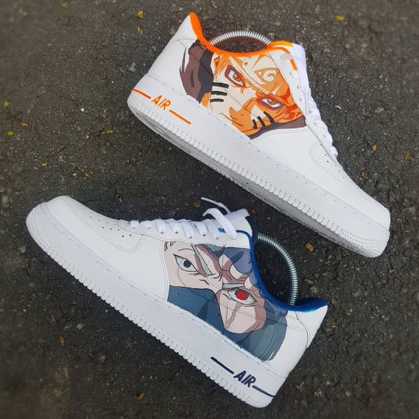 Naruto Kakashi Handpainted Custom Air Force 1