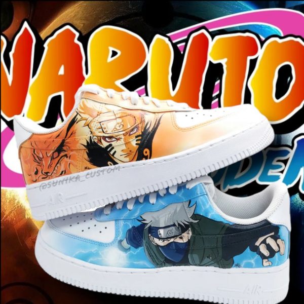 Naruto and Kakashi Creative Custom Air Force 1