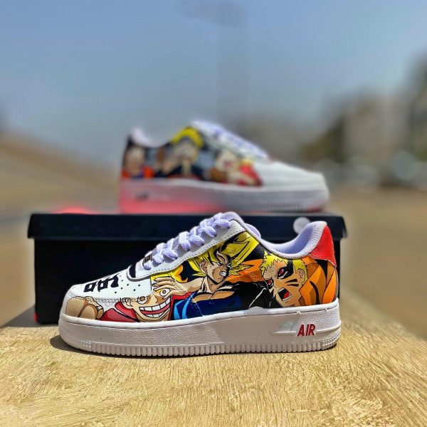 Naruto Luffy Goku Custom Air Force 1