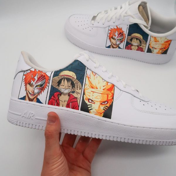 Naruto x Luffy x Ichigo Custom Air Force 1