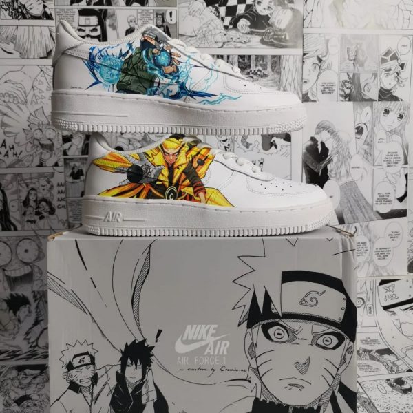 Naruto x Sasuke x Kakashi x Minato Custom Air Force 1