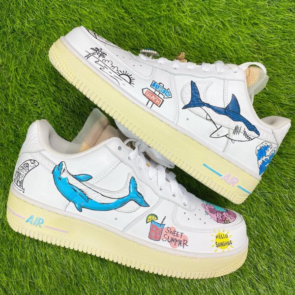 Ocean Painted Custom Air Force 1