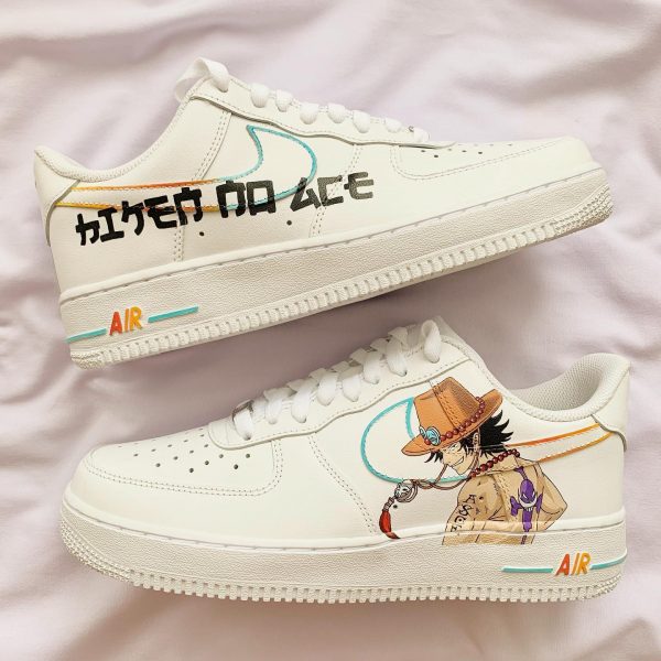 One Piece ACE Custom Air Force 1