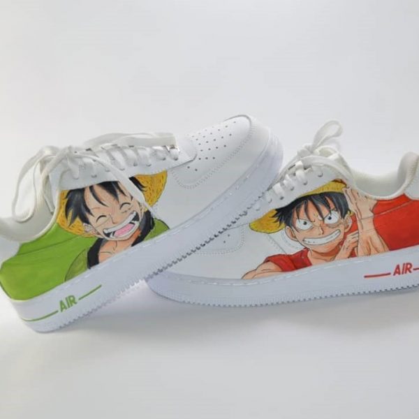 Handpainting Luffy OP Custom Air Force 1