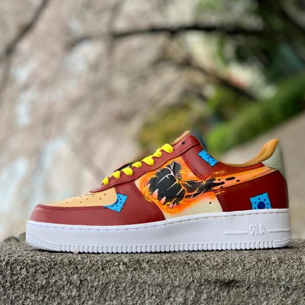 Luffy OP Painted Custom Air Force 1