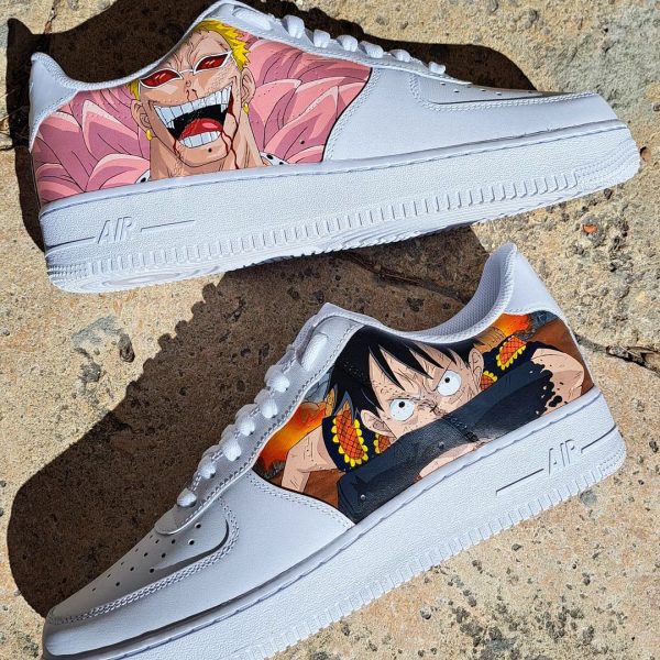 Luffy x Doflamingo Custom Air Force 1