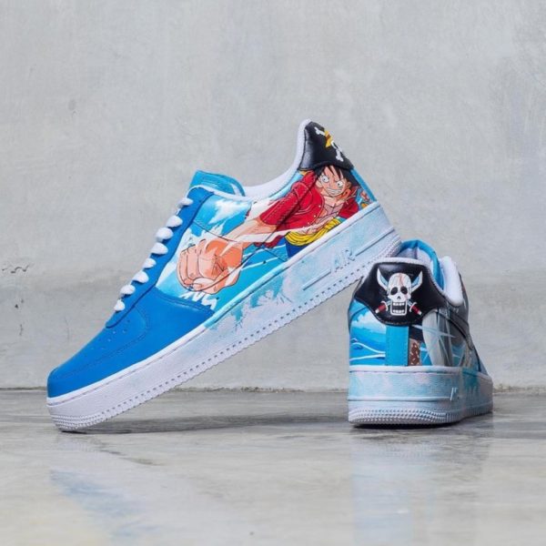 Luffy n Shanks Custom Air Force 1