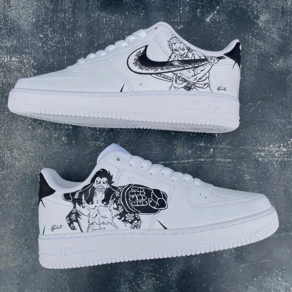 Luffy - Zoro Custom Air Force 1