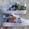 Luffy and Zoro Painted Custom Air Force 1