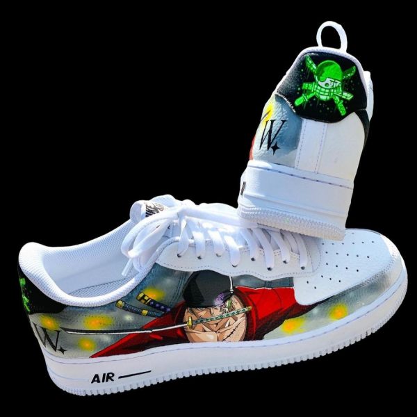 OP Zoro Painted Custom Air Force 1