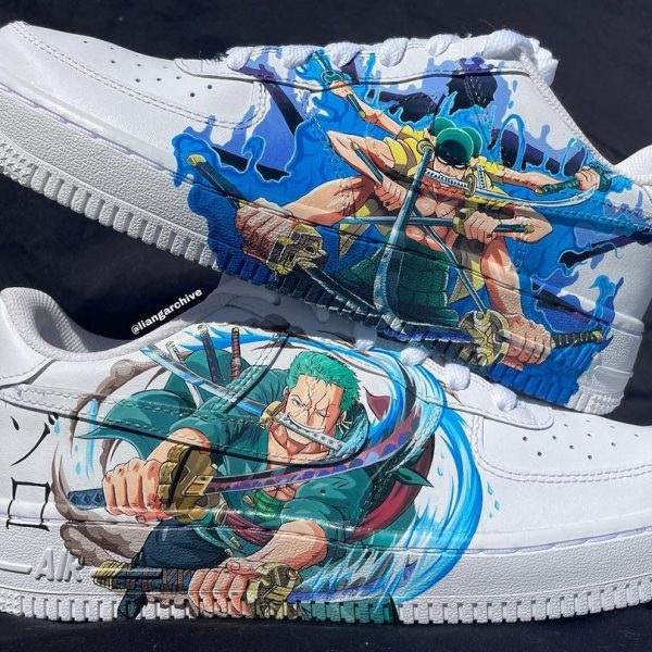 OP Zoro Painting Custom Air Force 1