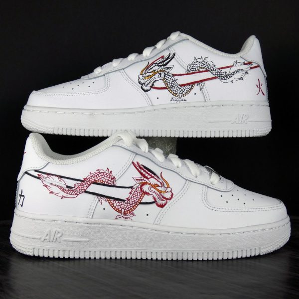 Oriental Dragon Painted Custom Air Force 1