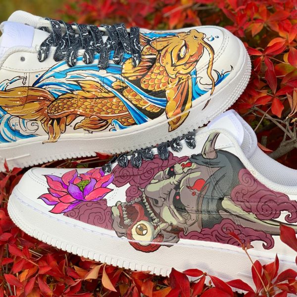 Oriental Greed Painted Custom Air Force 1